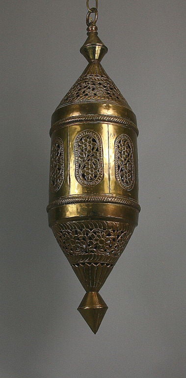 Pierced Brass Lantern