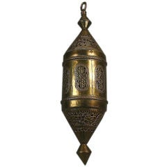 Pierced Brass Lantern
