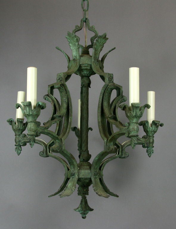 Cast Iron Verdigris Fixture