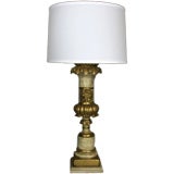 Large Italian Gilt  Gesso Lamp