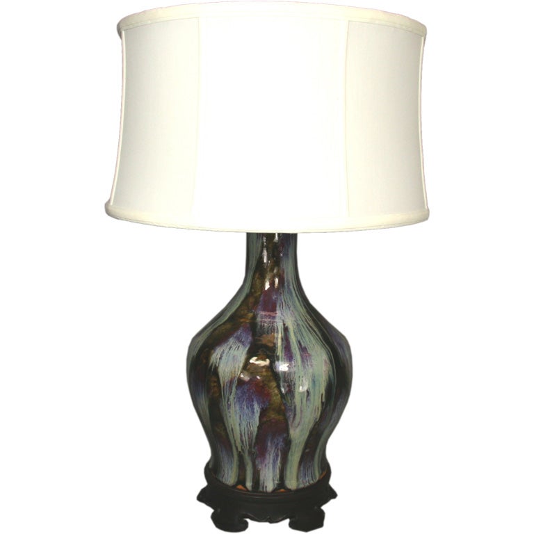 Single Art Pottery Lamp