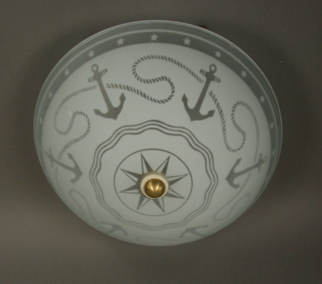 ships wheel ceiling light