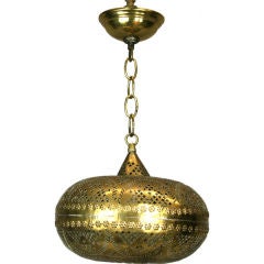 Pierced brass pendant (3 available)