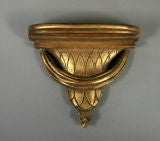 Pair Gilded Gesso Wall Bracket