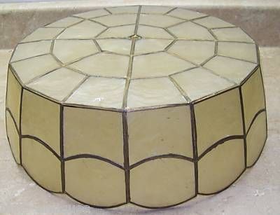 Capiz shell flushmount