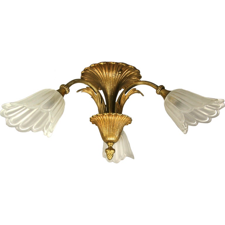 Tulip Glass Flush Mount