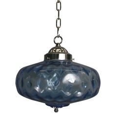 Bubble Blue Glass Pendant