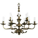 Circa 1930's Dutch Style 12 Arm Chandelier