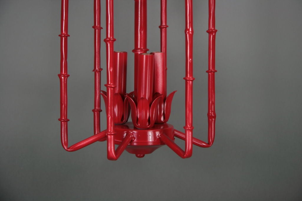 Red Bells Pagoda Lantern/Pendant In Good Condition In Douglas Manor, NY