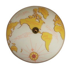 Vintage Map Glass Flush Mount(other colors available)