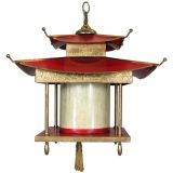 Vintage Large Red Pagoda Lantern