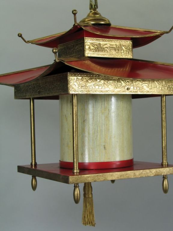 1-2536 Oriental style pagoda lantern
One 75 watt edison bulb

keyword search  lantern oriental ceiling lights lighting sconces pendant chandelier sconce lamp seating decorative art
