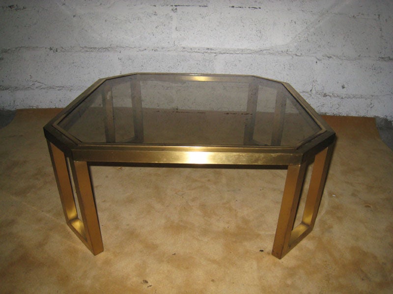 French Octagonal Maison Jansen Coffee Table For Sale