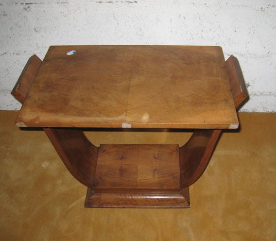 Table basse Art Déco Lyre originale.