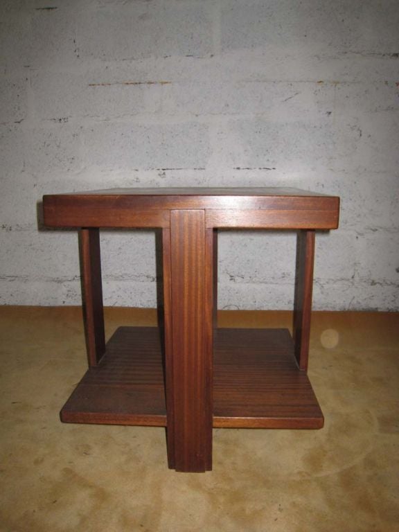 French Square Art Deco Coffee Table For Sale