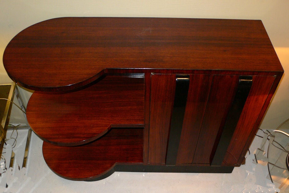 Art Deco Rosewood Cabinet by D.I.M For Sale