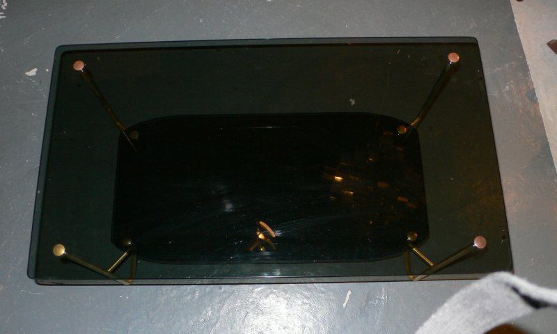 Pair of Smoked Glass Coffee Tables 1