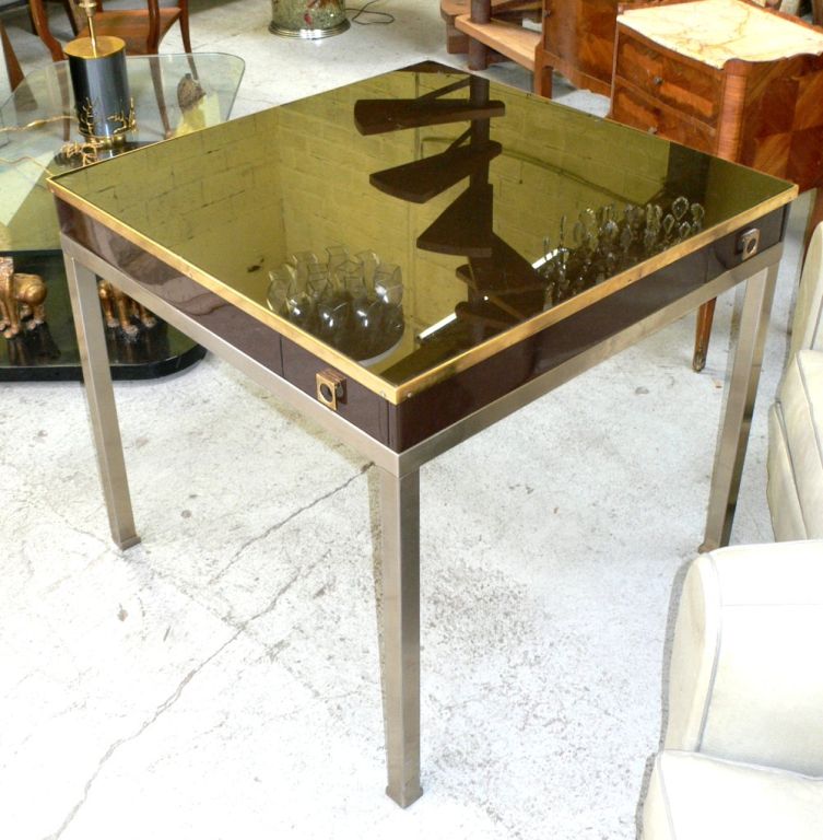 Late 20th Century Guy Lefevre game table
