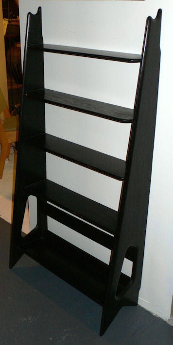 French Ebonized Shelves by Pierre Cruege