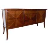 rosewood side board signed