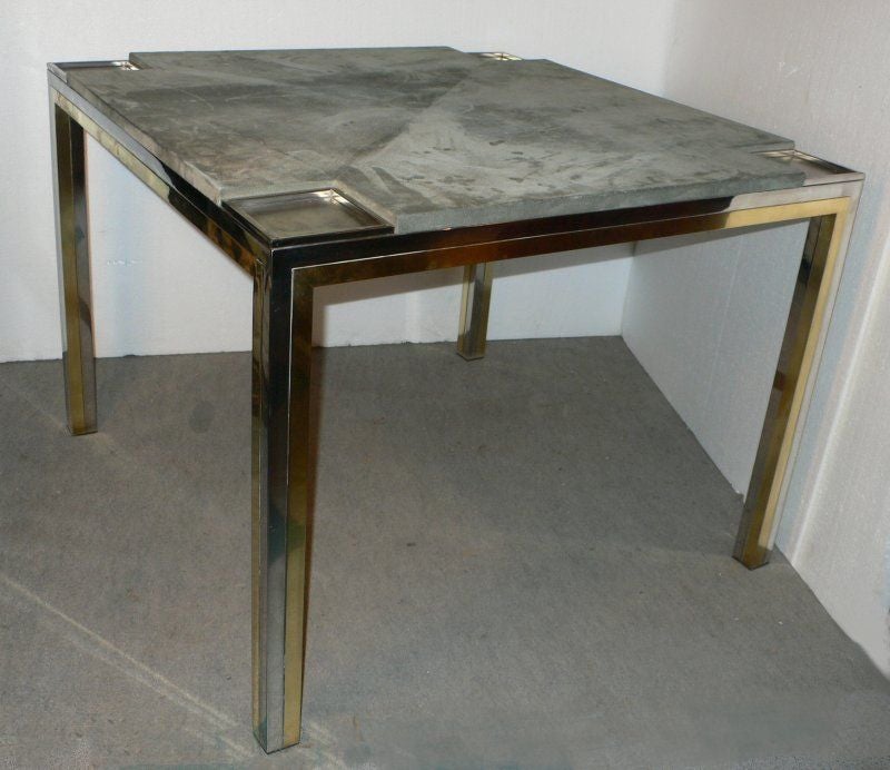 20th Century Large Game Table by Jansen