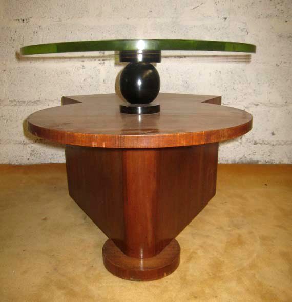 Mid-20th Century Rosewood Centre Cabinet/Glass Table by Vallin, 1930 For Sale