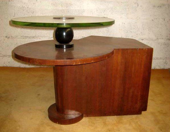 Rosewood Centre Cabinet/Glass Table by Vallin, 1930 For Sale 2