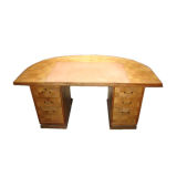 large curved desk
