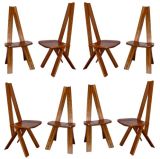 set of 8 dining chairs by Chapo