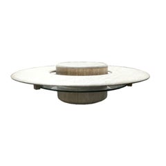 Travertine "Saturn" Coffee Table