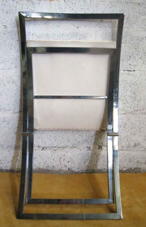 Steel Maison Jansen Folding Chairs