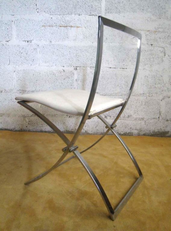 French Maison Jansen Folding Chairs