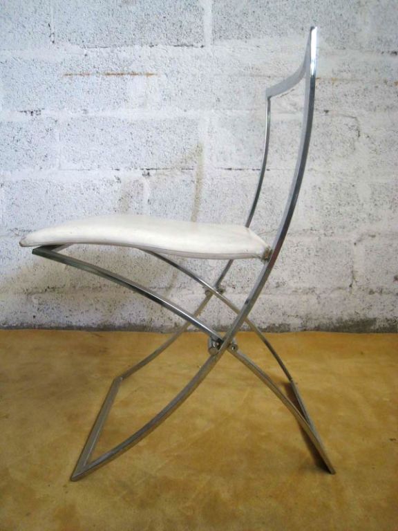 Late 20th Century Maison Jansen Folding Chairs