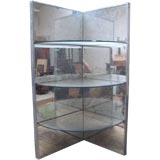 pair of modernist corner mirrors