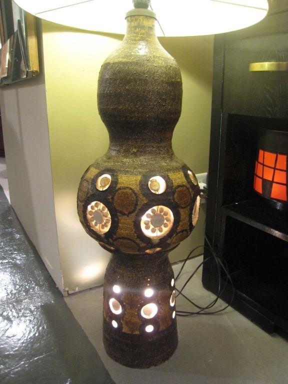 French Large Lamp Georges Pelletier For Sale