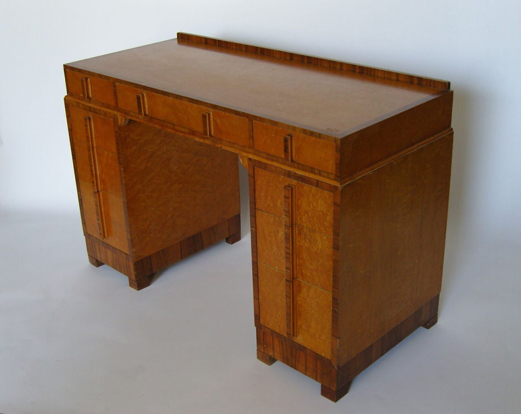 walnut and maple desk