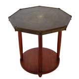 Mahogany Side Table with a Copper top
