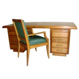 Used Art Deco Desk with Original Matching Chair (Armoire Available)