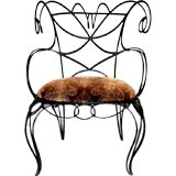 Andre Dubreuil Rare Handwrought Chair