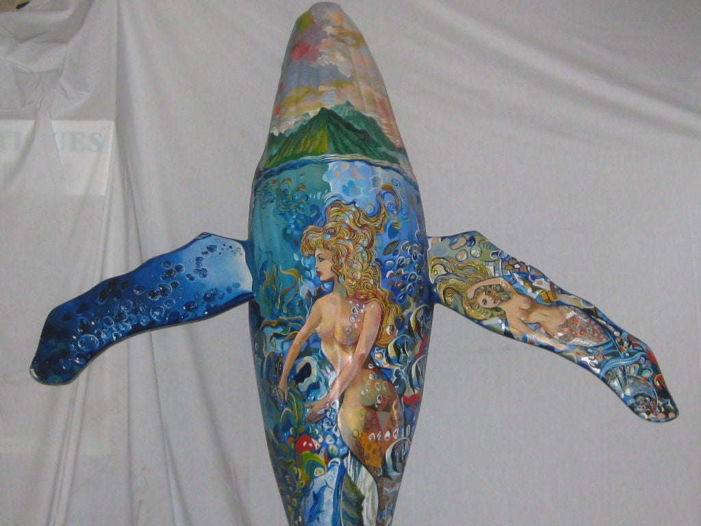 HAND PAINTED WHALE, by ROBERT LYNN NELSON 5