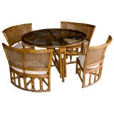 Sunroom Rattan Table and Chairs