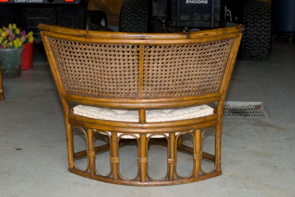 Unknown Sunroom Rattan Table and Chairs For Sale