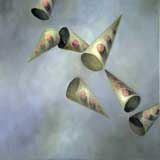 "Falling Hats"  Oil on Canvas by Joe Concra