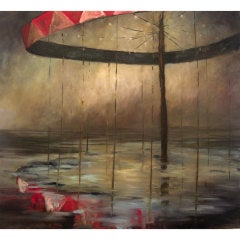 "Carousel, " oil on canvas by Joe Concra.