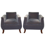 Pair of 1930's Swedish Lounge Chairs