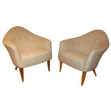 Pair of upholstered chairs by Kersten Horlin Holmqvist
