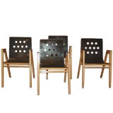 4 arm chairs by Roland Rainer