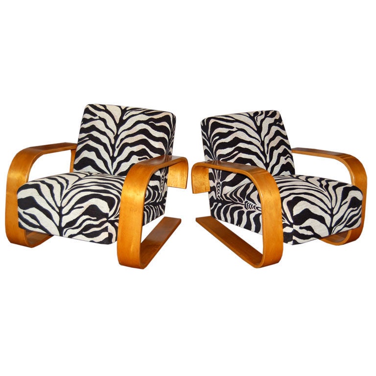 Pair of "Tank" Chairs by Alvar Aalto for Artek