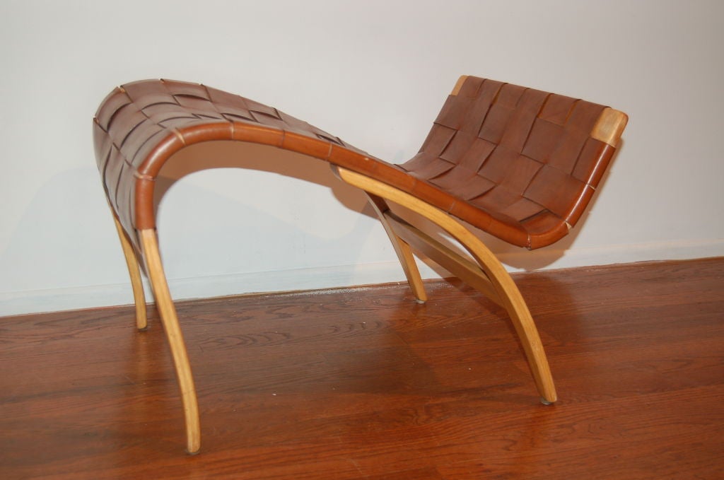Lounge chair and ottoman with reading stand by Bruno Mathsson 2
