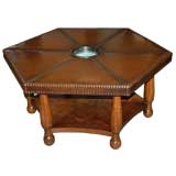 A 1930's Hexagonal Coffee Table by Otto Shultz